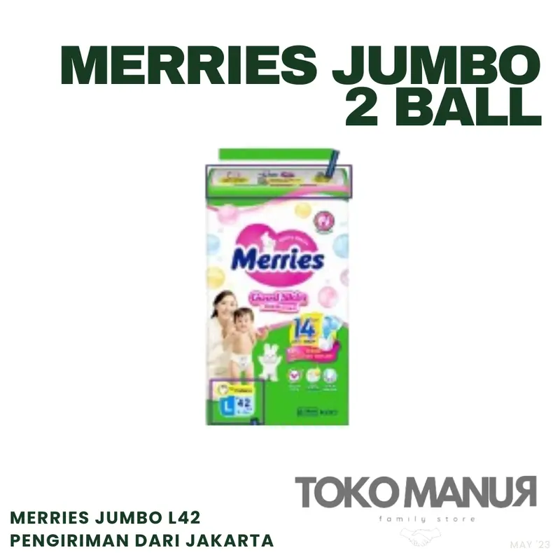 Popok Bayi Murah Merries Pants Jumbo per 2 BALL 4
