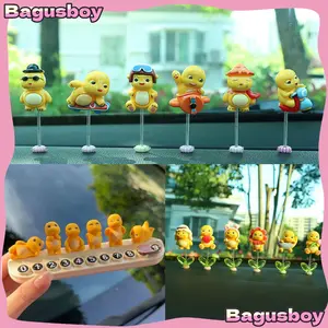 【Ready 】6Pcs Mobil Mainan Bercahaya Tempelan Motor Nailong Gaya Baru Lucu Nailong Lampu Malam Mini Figure Dekorasi Pajangan Dasbor Mobil Meja Populer Mobil Car Kirim Lem liontin Hadiah Miniatur