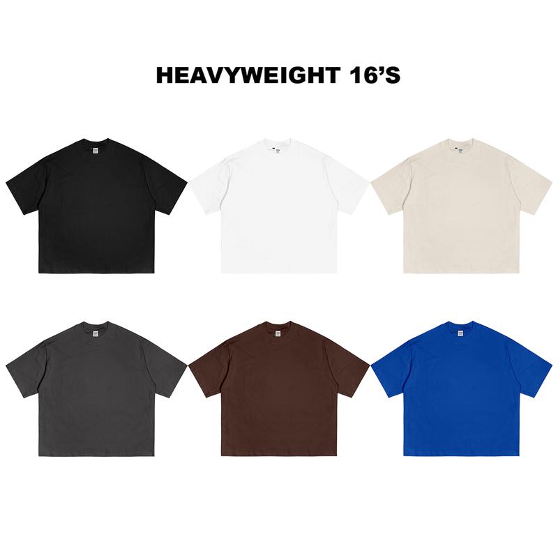 Velsign 16S Heavyweight Boxy Oversize T shirt Tee Baju Kaos Distro Pria Wanita - Basic Polos 0