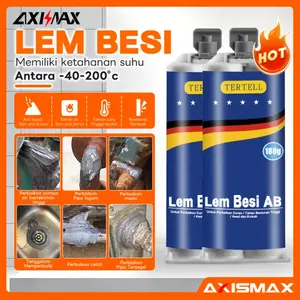 180ml Lem AB Besi Super Kuat Tahan Panas Kafuter Lem Perekat Super Untuk Reparasi Mobil / Rumah Lem Besi Kayu Kaca Plastik Karet Metal Lem Knalpot Bocor Tahan Panas Lem Besi Tahan Panas Tekanan Tinggi/Lem AB Epoxy Penambal Besi/Lem Tangki Bensin Bocor