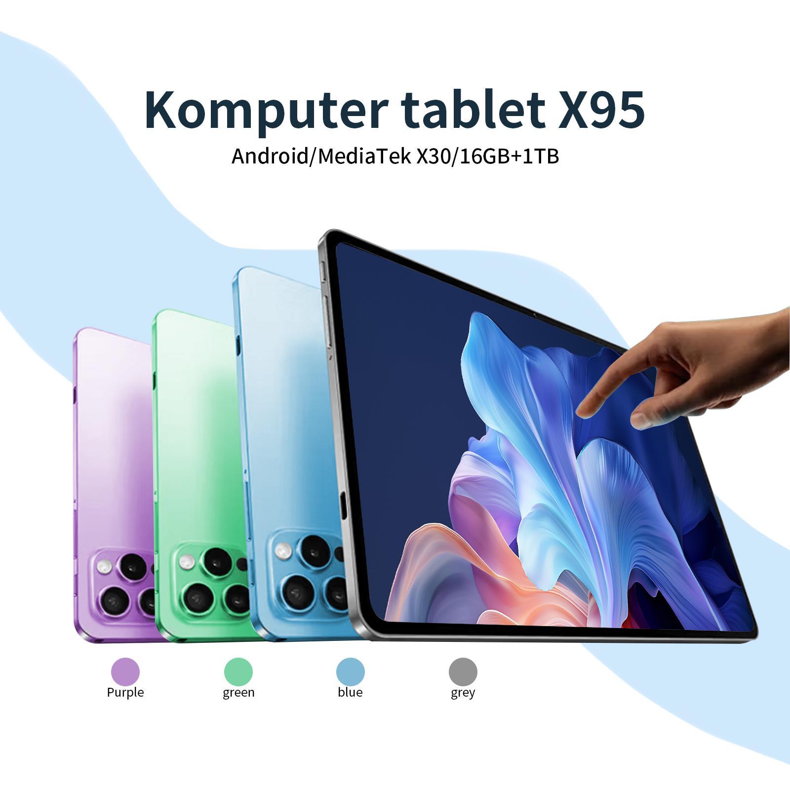 【Dapat Tersambung Ke Papan Kekunci Bluetooth+ COD】2026 Pintar Baru X95 Belajar Jalan Online Entertainment Games Business Office 5G Fashion pad Wifi laptop 1 jutaan murah viral tablet tab 1 jutaan Layar Layar Layar