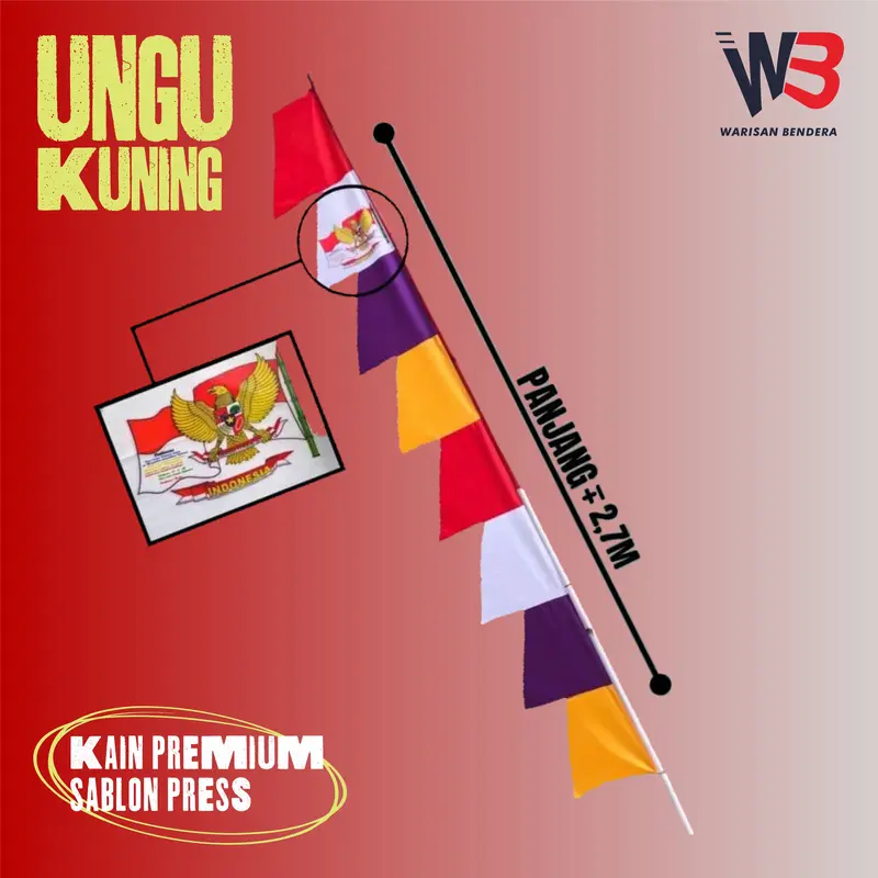 (10PCS) BENDERA UMBUL UMBUL GARUDA BIG SALE 5