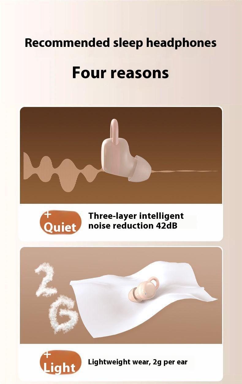 X68 Sleep Bean Mini Wireless Earbuds Touch Noise Reduction Headphone In-Ear nirkabel TWS Bluetooth earphone Panggilan Jelas Bass headset Dual-Ear Earbuds Berumur Tahan Lama