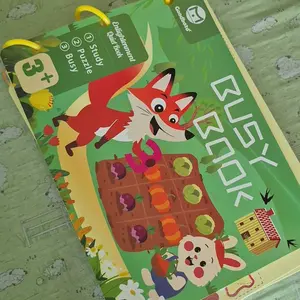 （COD) Baby buku  Aktivitas Montessori Book Toy For Preschool Kids With Velcro Sticker Cartoon Character Buku Aktivitas Bayi  Dan Velcro TK Quiet Book Lucu Reused Baby Soft Book buku  pertamaku buku  motorik anak 2 tahun Buku Aktivitas  Aktivitas Bayi & TK