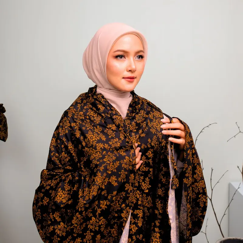shanum Mukena Travel 2in1 Mini Pouch Katun foil Import Premium Atasan Bawahan 5