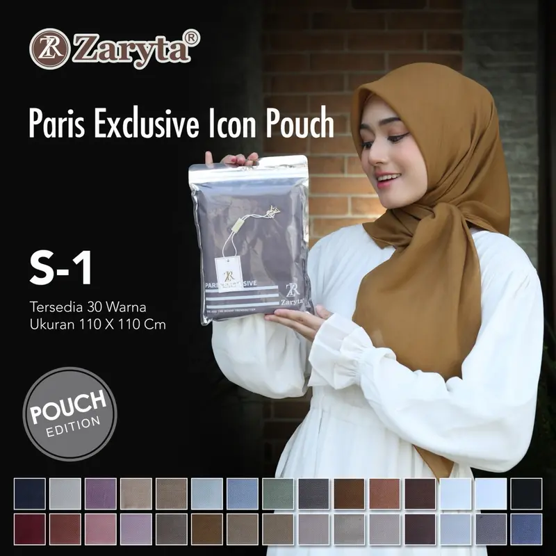ZARYTA HIJAB VOAL SOLITAIRE 5 PCS SEGI EMPAT MUSLIM SQUARE 3