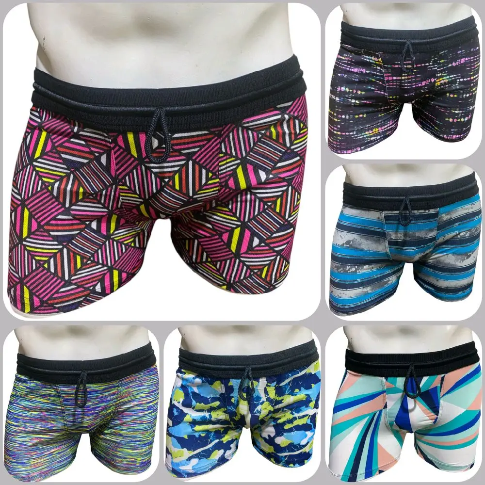 NEW CD/Celana Dalam Boxer Pria Motif & Polos Pendek Dewasa Cowok Katun Spandex Nyaman Remaja