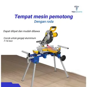 LUXTER Portable Aluminum Miter Saw Stand Woodworking Table
