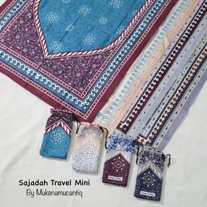 Mukenamucantiq - Sajadah Travel Jumbo Motif Kashmeer Turki Mini Tipis Nyaman Muslim
