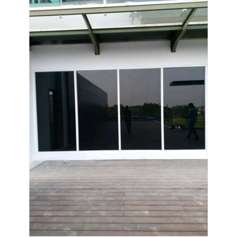 Stiker Kaca Film Jendela Rumah Mobil Gedung Hitam Riben Anti Panas Silau Lebar 150CM x 10CM 6