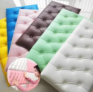 Headboard Wallpaper 3D Foam Empuk Kedap Suara dan Tahan Air Ukuran 60x30CM Tebal 5MM