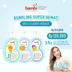 Bambi Baby Sleepy Time Relaxing Cologne 100ml   Bayi