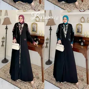 Dress Balabo Sanum Mecca Terbaru Bordir Samping Devitafashion Wanita