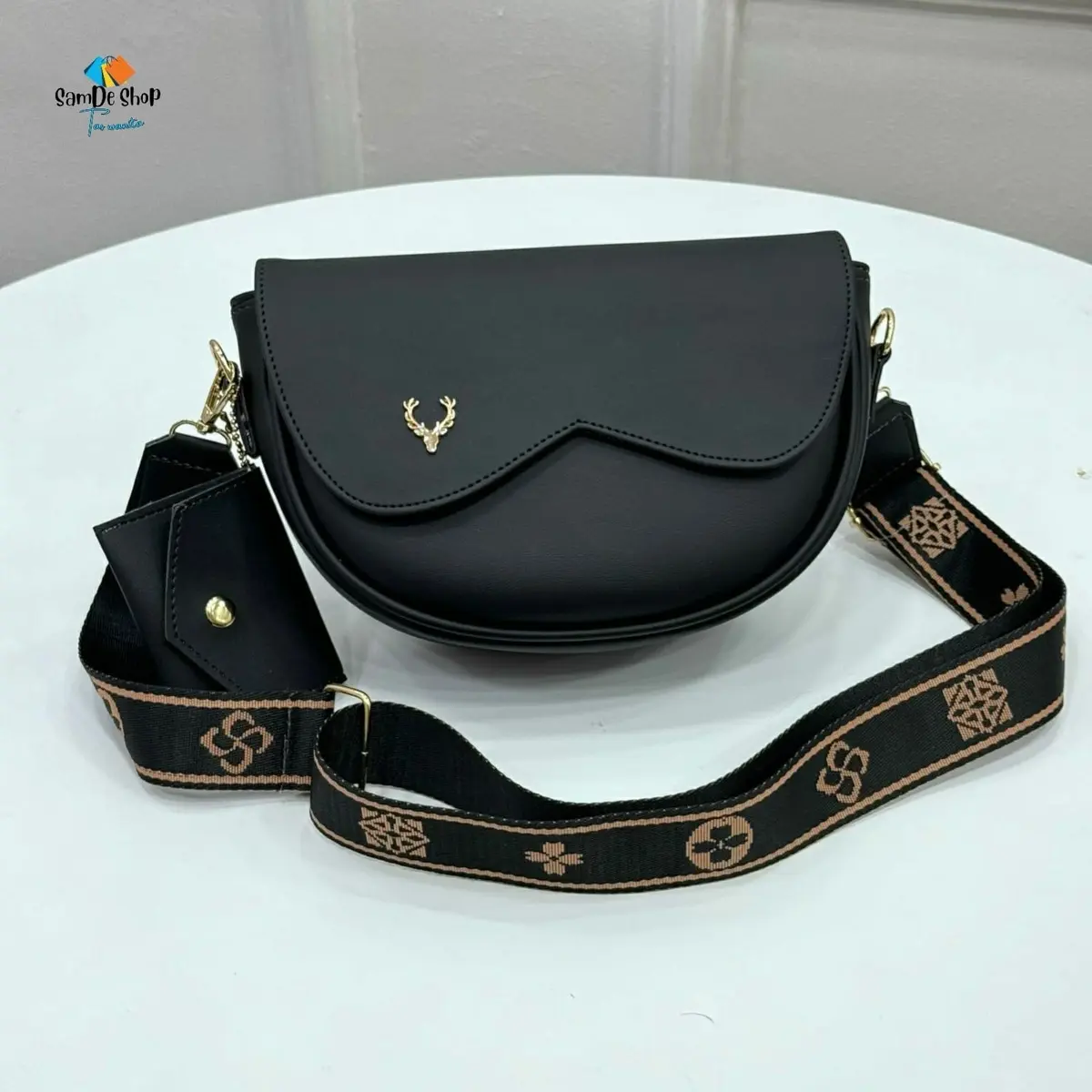 Slingbag Wanita Polos SAMDESHOP Dhelysa Kulit Sintetis Premium
