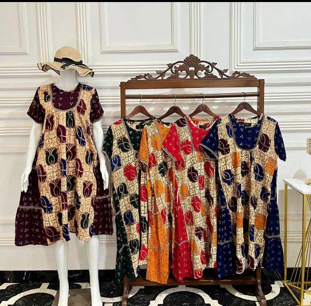 Daster rani cap terbaru daster renda viral daster batik busui