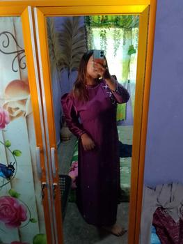 Product Review of Batiknurfashion.(COD) Nadia dress mewah kondangan // bridesmaid// Gaun mewah// baju kondangan wanita 2024 // Bajukondangan mewah dan elegan// ootd// baju kondangan warna burgundy // Ootd berhijab //bridesmaid dress  Gamis  Pesta Wanita from M**6 1