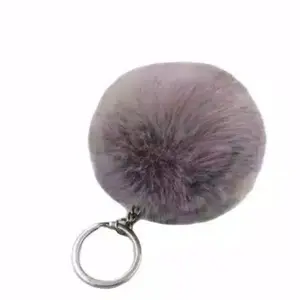 Grosir Gantungan Tas Kunci Pompom Bulu Bulat Murah - Bahan Kain Halus dan Lembut