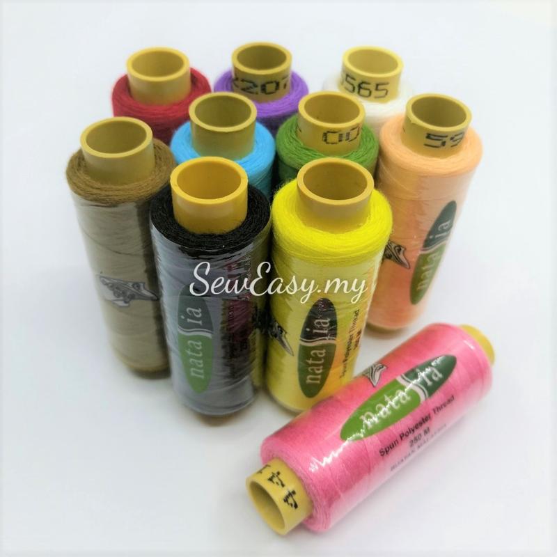 10pcs 250Meter Benang Jahit Biasa Spun Polyester Thread - TikTok Shop ...
