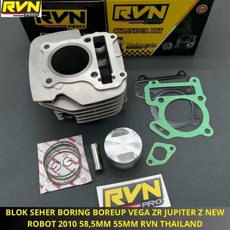 BLOK SEHER BORING BORE UP VEGA ZR VEGAZR JUPITER Z NEW ROBOT 2010 58,5MM 58 MM 55MM 55 MM RVN THAILAND 0