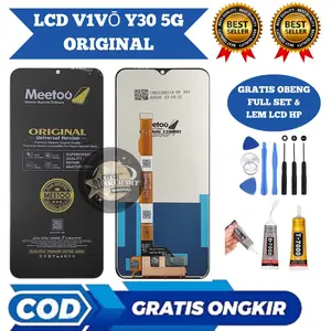 Lcd touchscreen V1V0 y30 5g Original meetoo / Lcd V1V0 Y30 5gOriginal meetoo Full set Gratis obeng dan Lem