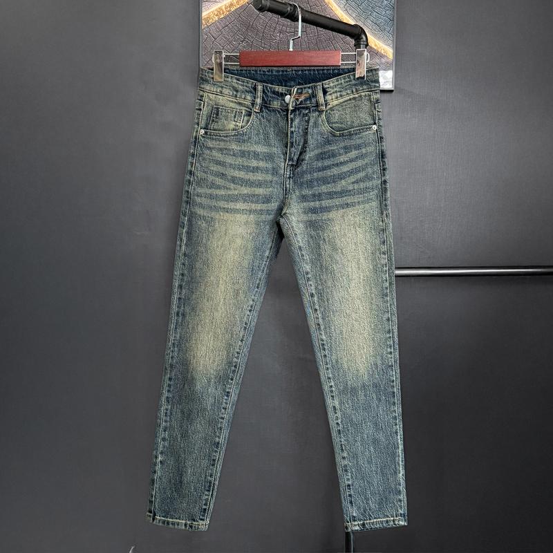  Quần jean nam skinny was tông màu xanh bụi đẹp QJN399 Pants Menswear Có Túi 