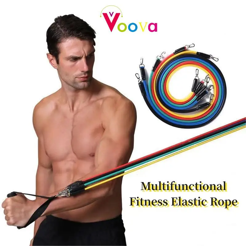 [COD] Resistance Band Fitness Tali Gym Yoga Loop Stretching Pull Rope Loopband Pull Rope Fitness 11pcs Tali Resistance Band Pilates Yoga Gym