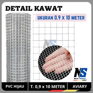 KAWAT MESH RAM LOKET GALVANIS UNTUK AVIARY PANJANG 10 METER | BEST QUALITY TERMURAH BEST SELLER