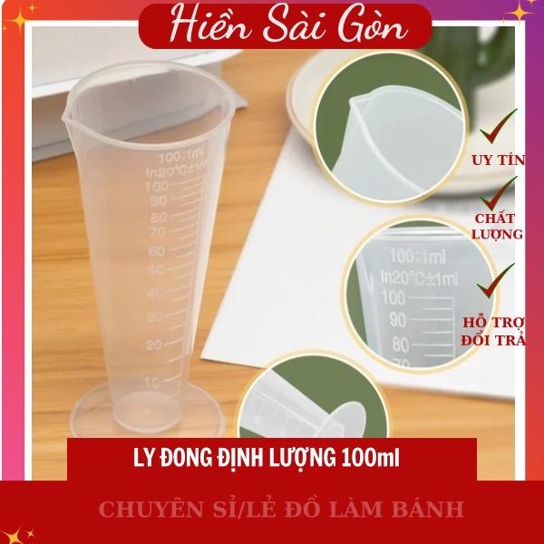  Ly đong định lượng 100ml nhựa trong suốt – Vạch chia rõ ràng tiện lợi khi nấu ăn pha chế 