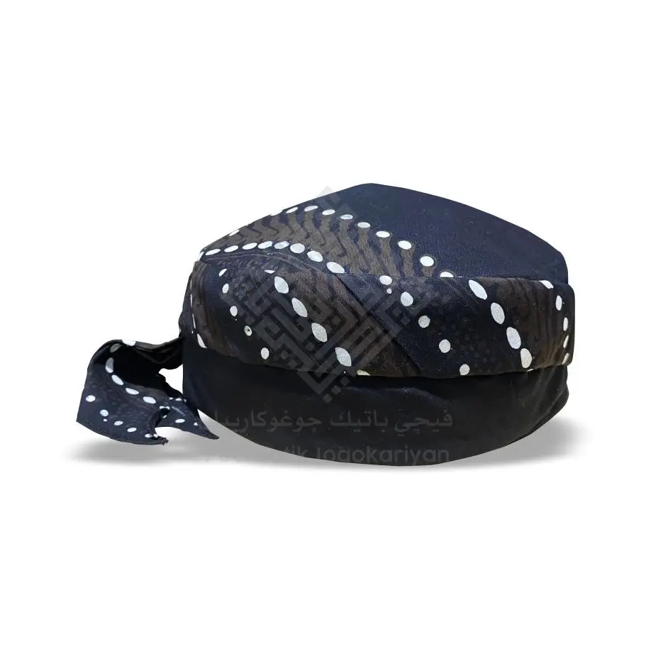 Peci Batik Jogokariyan - Motif Sogan Kumitir - PECI BATIK - Songkok Kopiah Muslim Kain Hitam Keren