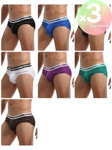 Ropa interior transpirable, cómoda y elástica para hombre, paquete mixto de 2/3/4 piezas, moda sexy y versátil