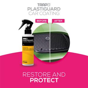 Trapo Plastiguard Coating / Car Interior Exterior Plastic Restorer Refurbishment Agent / Detailing Car Care Product Car / Plastic Restoration Solution Cleaner