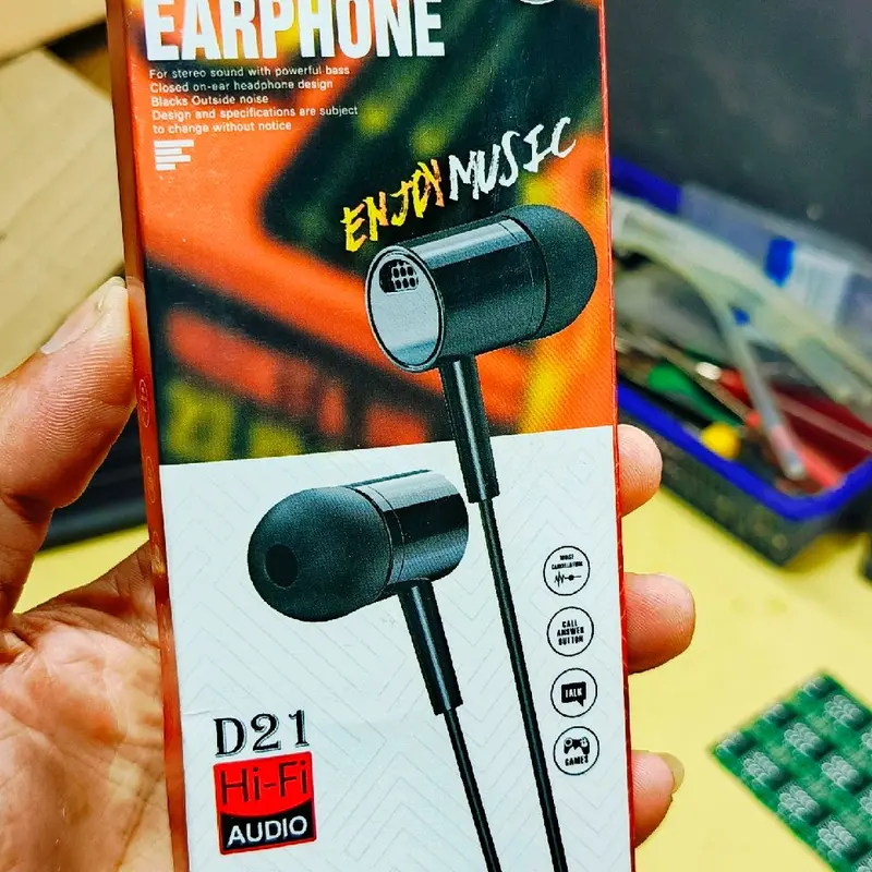 EARPHONE HEADSET D21 EXTRA BASS 1