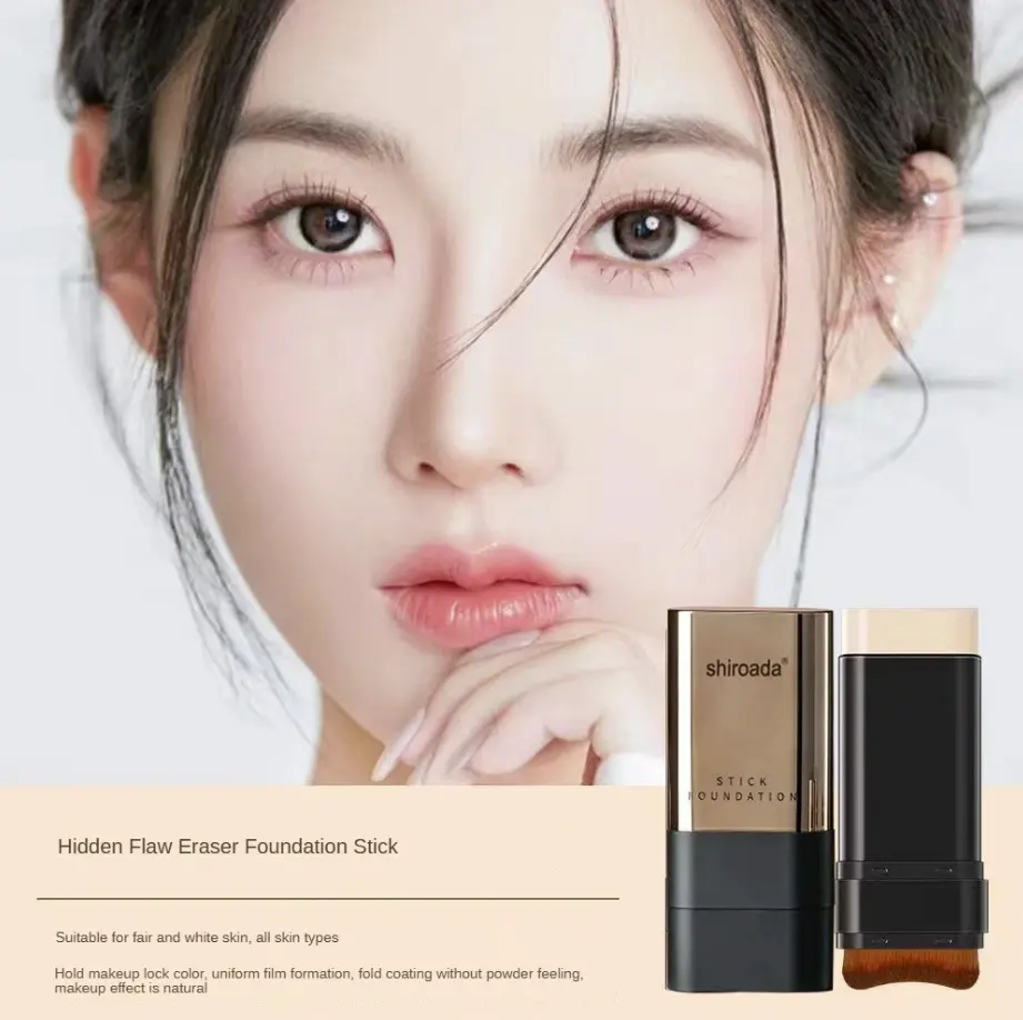 Kem nền dạng thỏi Shiroada Flawless Water Light Eraser làm sáng tông màu da, che khuyết điểm, dễ lên màu, lâu trôi