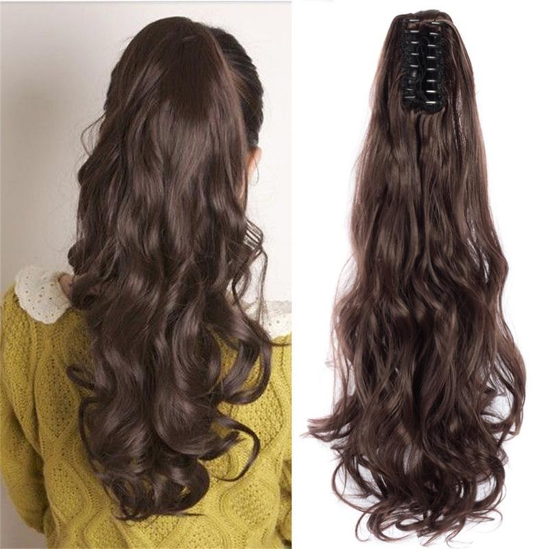 Product Introduction of Tóc Giả Dạng Kẹp Vô Hình Xoăn, Tóc Nữ Tự Nhiên, Tóc Nối Đuôi Ngựa Gợn Sóng Tổng Hợp 4