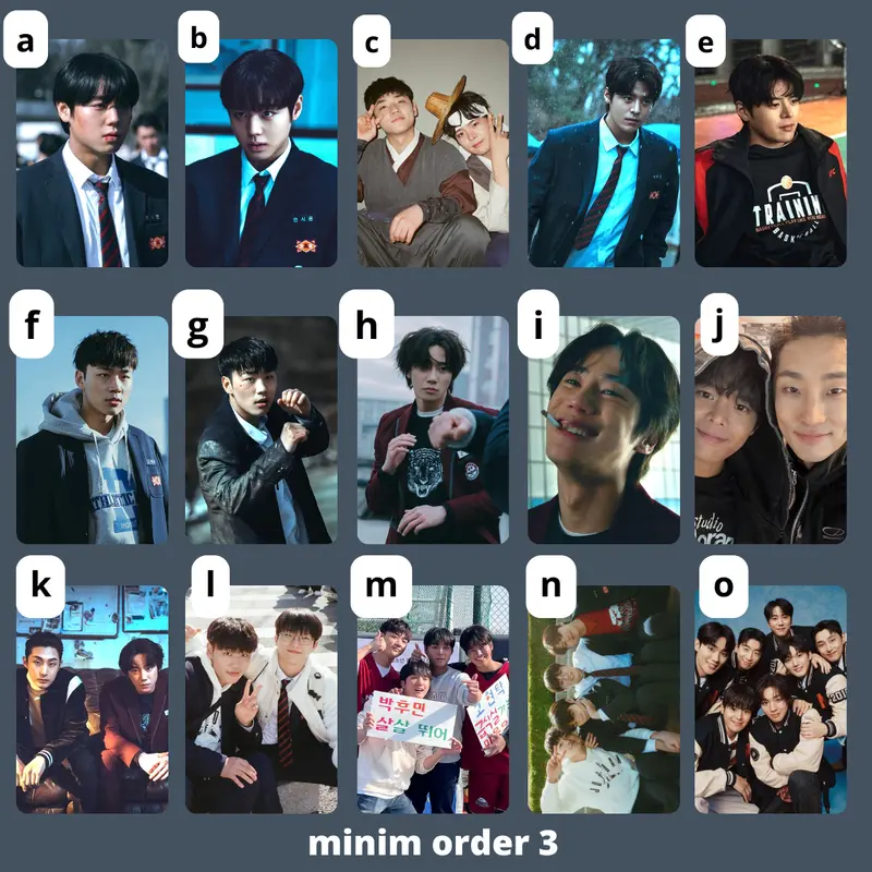 [UNOFFICIAL] PHOTOCARD WEAK HERO CLASS SEASON 1 & 2 DRAMA KOREA YEON SIEUN AHN SUHO PARK JIHOON CHOI HYUNWOOK LEE JUNYOUNG GEUM SEONGJE RYEO UN BAKU NA BAEKJIN GOTAK JUNTAE 2