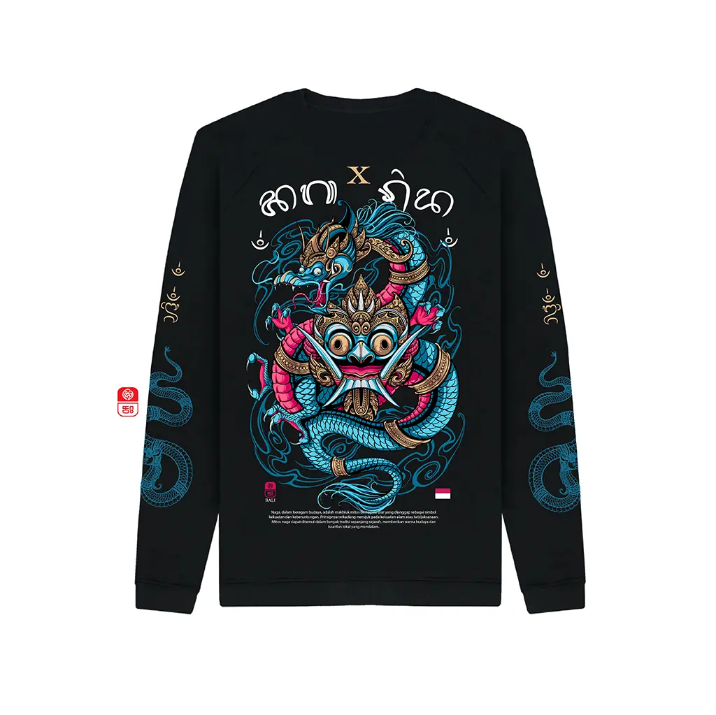 TSHIRT RANGDA X NAGA ( SENIMAN BOCAH BALI STYLE )