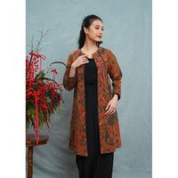 Gambar NONA RARA - Outer Amasti 3N Rmb T5123, Baju kerja batik blouse wanita  modern - S dari Nona Rara Batik Kota Administrasi Jakarta Timur 2 Tokopedia