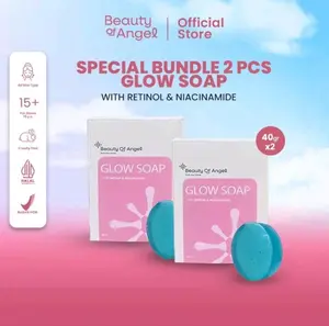 [2 PCS] 1 GRATIS 1 BOA - Glow soap - Sabun Mandi | Sabun Batang | Soap Bar | Sabun Antiseptik Pencerah Pemutih Badan - 40gr