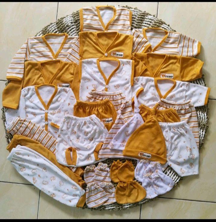 Paket lahiran 33 Pcs Baju Bayi Baru Lahir + Bedong polos parsel + 3 set sartapluk