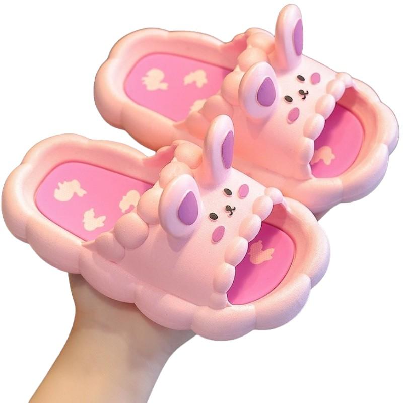 Sandal Anak Cewek Bisa Couple PVC002  Sandal anak Cewek Dengan Motif Kelinci Yang Imut ,Anda juga Bisa Couple Bersama Anak Anda Sandal Fashion Untuk Anak Ini Cocok Untuk Di pakai di Berbagai Kegiatan,warna Biru Pink Putih ,ukuran 24-25 sampai 38-39 2
