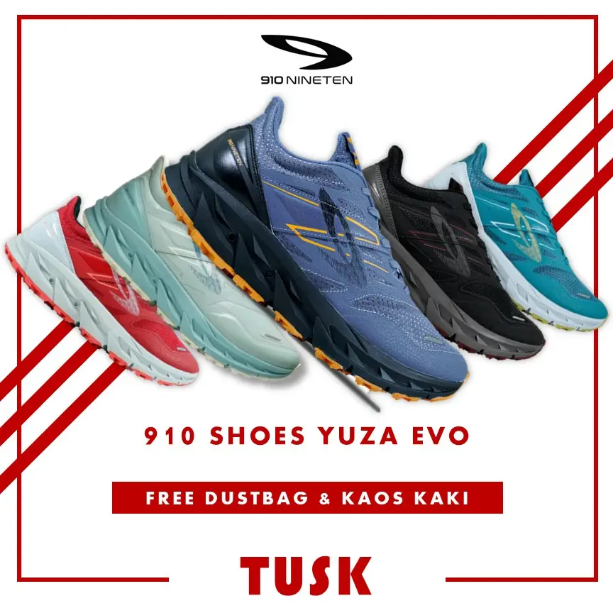 Sepatu Lari Trail 910 Nineten Yuza Evo Original Sepatu Trail Running Lari Outdoor