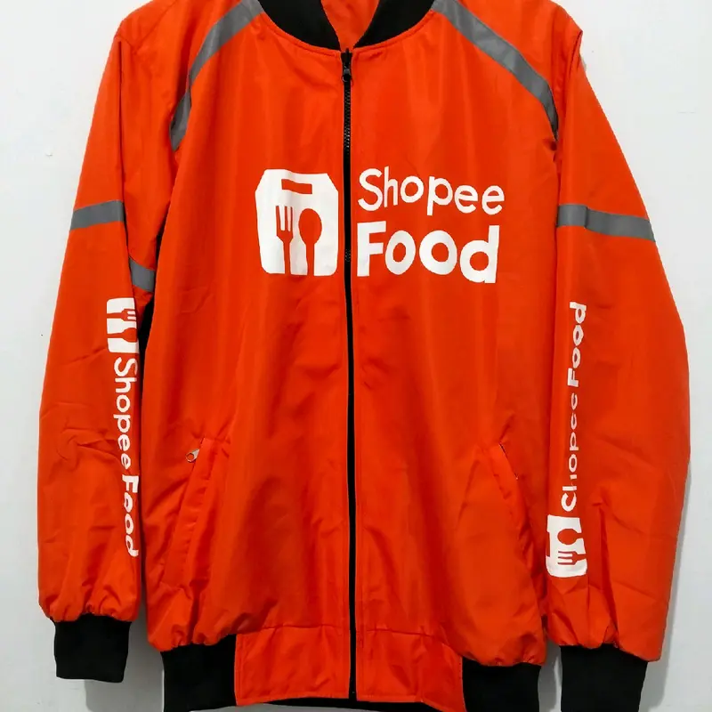 Jaket Shope Food Pria/Wanita Distro Unisex Sablon Bomber Waterproof 2