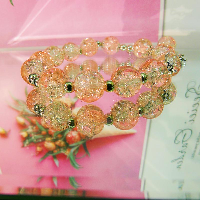 Product Introduction of Pink glazed butterfly bracelet bracelet glass design sense women's temperament fashion popular daily life Braided Rope Animal Button Bracelet bala  bangles harry styles  bracelet italian  charm  bracelet  singapore 3