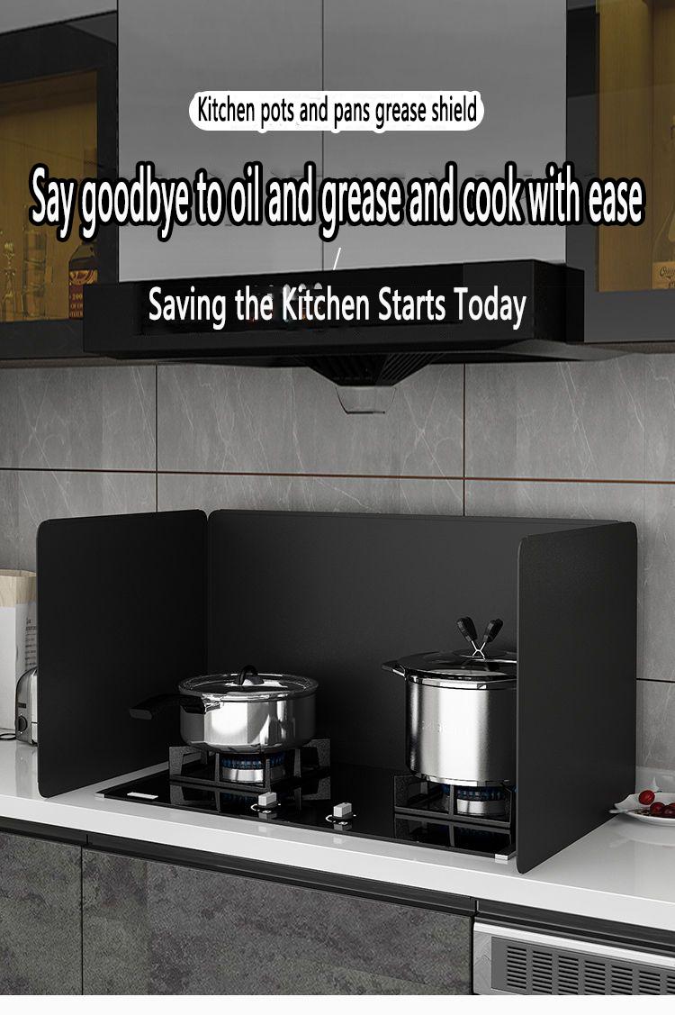 Product Introduction of Kitchen baffle plate high temperature oil-resistant gas stove gas stove stove plate stovetop heat insulation splash frying kitchen baffles 13