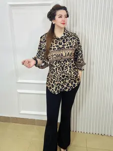 TOS setelan oneset wanita dewasa|| AK 66 - set macan BLC & 2 versi celana( produk lokal ) #setelan baju celana wanita panjang dewasa remaja oversize #tiktokshop #outfit #oneset #cucigudang Lengan  Setelan Kulot  Atasan Motif