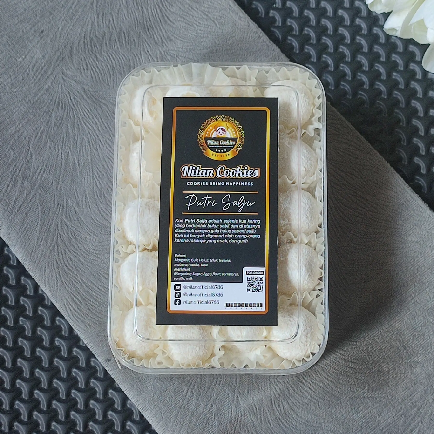 PUTRI SALJU COOKIES - NILAN COOKIES CAMILAN MANIS GULA HALUS Cemilan Food