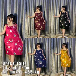 Daster Midi Talia - Dress Korean Style - Yukensi Rayon