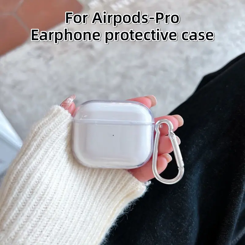 Transparent TPU Soft Case untuk AirPods Pro - Casing Pelindung Headphone Sederhana dan Portabel dengan Perlindungan Luas dan Tahan Debu