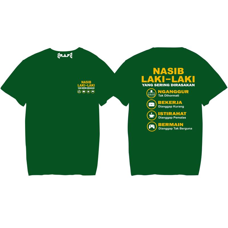 Kaos Nasib Laki Laki Combed 30s - Unisex - Distro Pria Baju Keren Tshirt Nyaman kaos Kata Kata baju pria 5