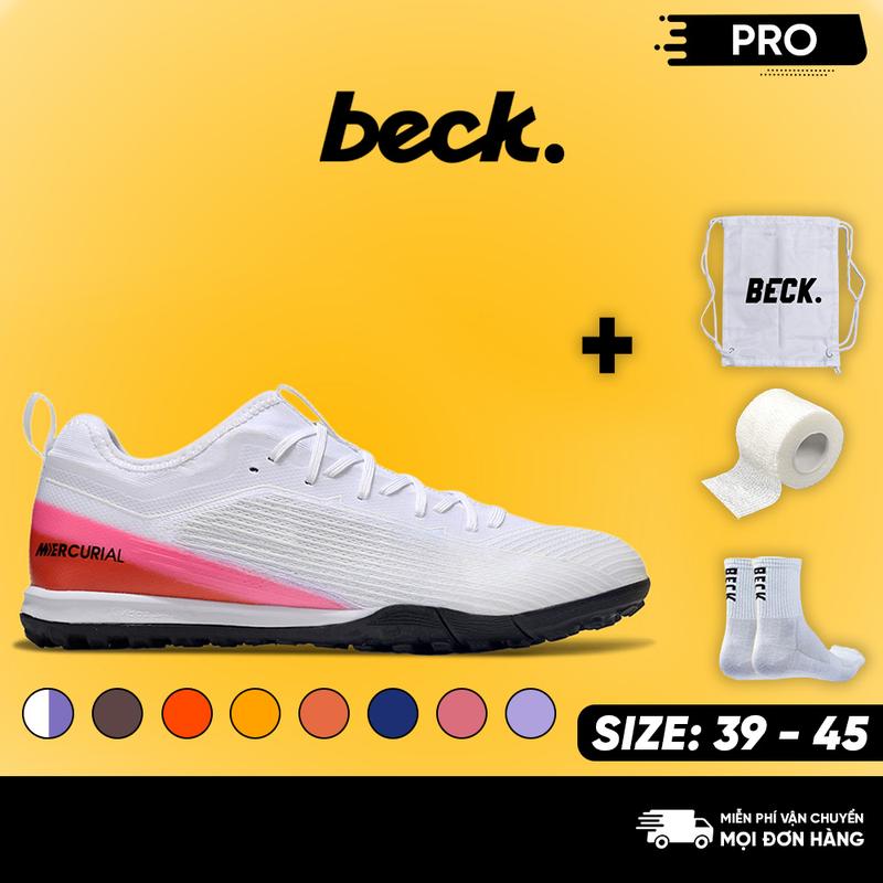 Giày Bóng Đá Mer Cua Ri Ồ, Va Pô 16 Pro 2025 Cổ Lửng HQ, BECK, Đế Đinh TF, Bám Sân, Các Màu Sắc, Sân Cỏ Nhân Tạo